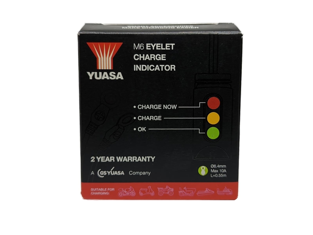 Kapazitätsanzeige Akkuwächter Yuasa YCXLEDM6 Eyelet Charge Indicator Motorrad